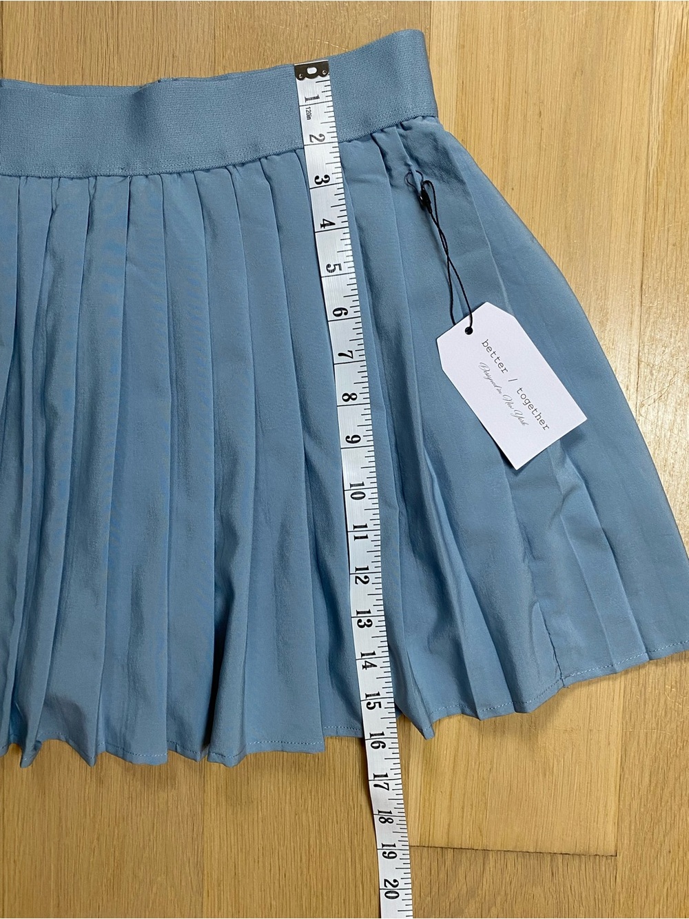 Pleated Tennis Skirt Blue Medium Preppy Sport Active Pickleball Golf Workout Gym - Picture 8 of 13